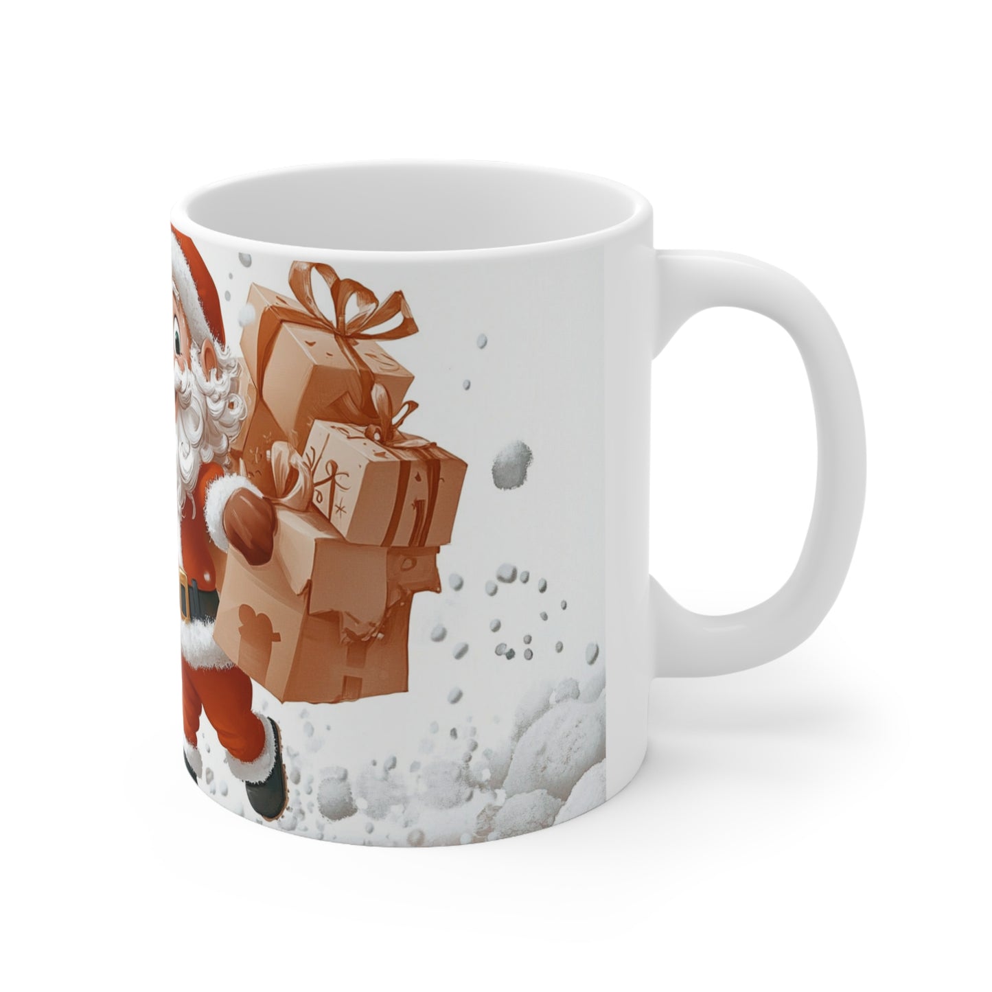 Cartoon Santa Ceramic Coffee Cup, 11oz