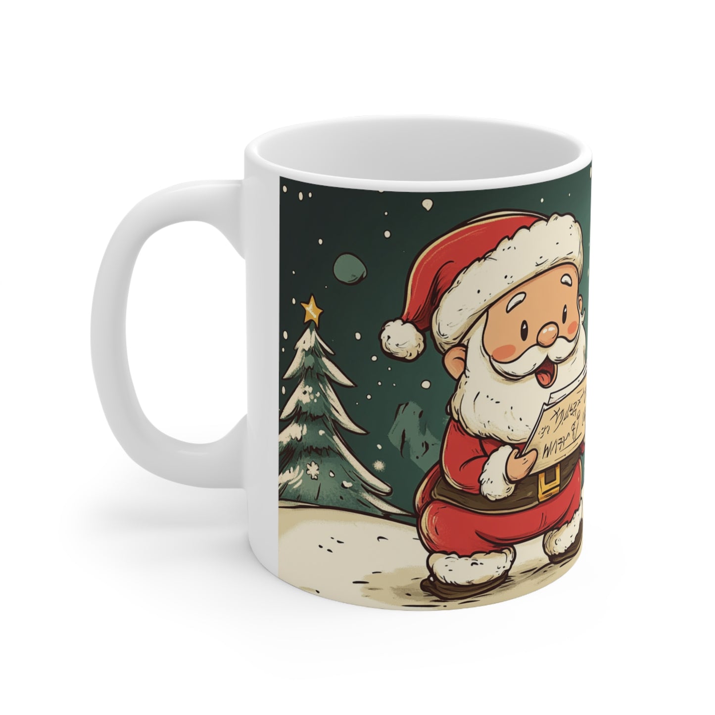 Mr & Mrs Claus Ceramic Coffee Cup, 11oz