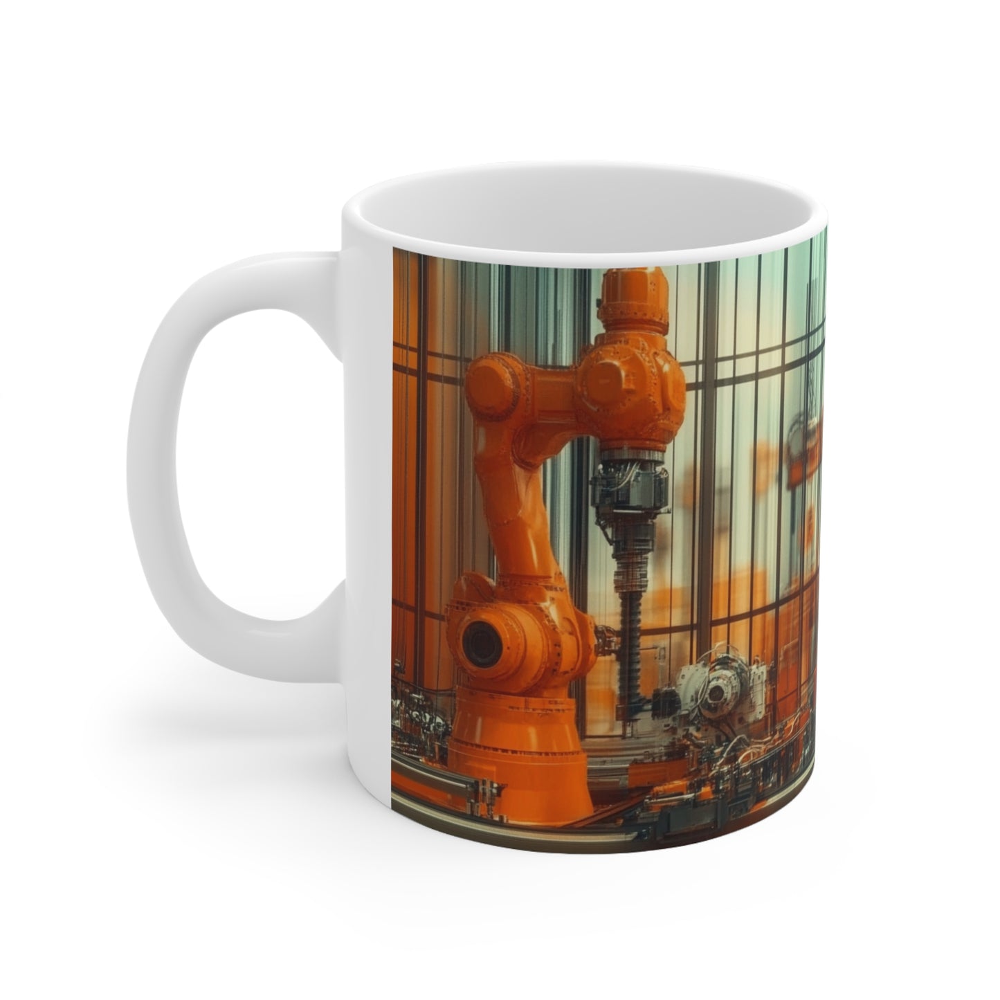 Robotic Industry Ceramic Coffee Cup, 11oz