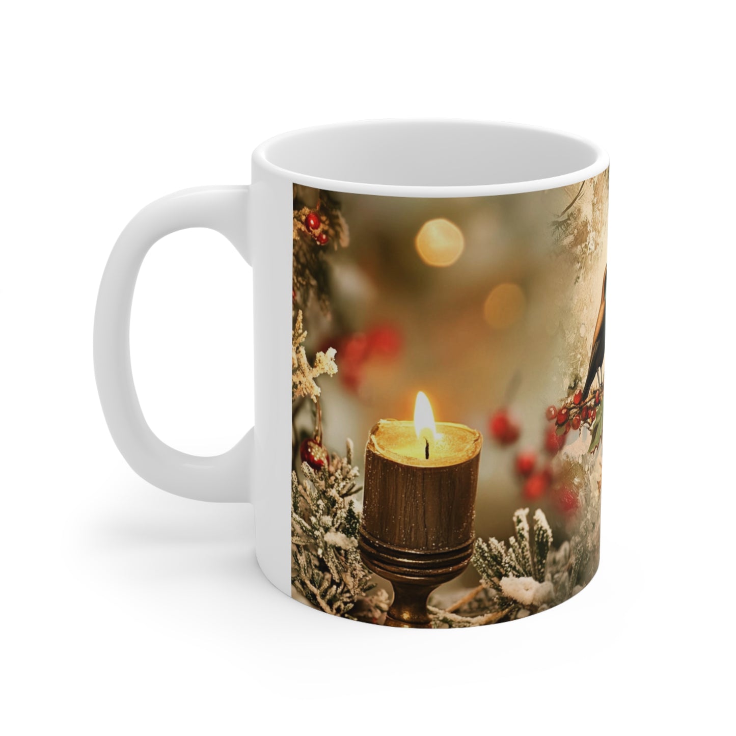 Holiday Season Ceramic Coffee Cup, 11oz