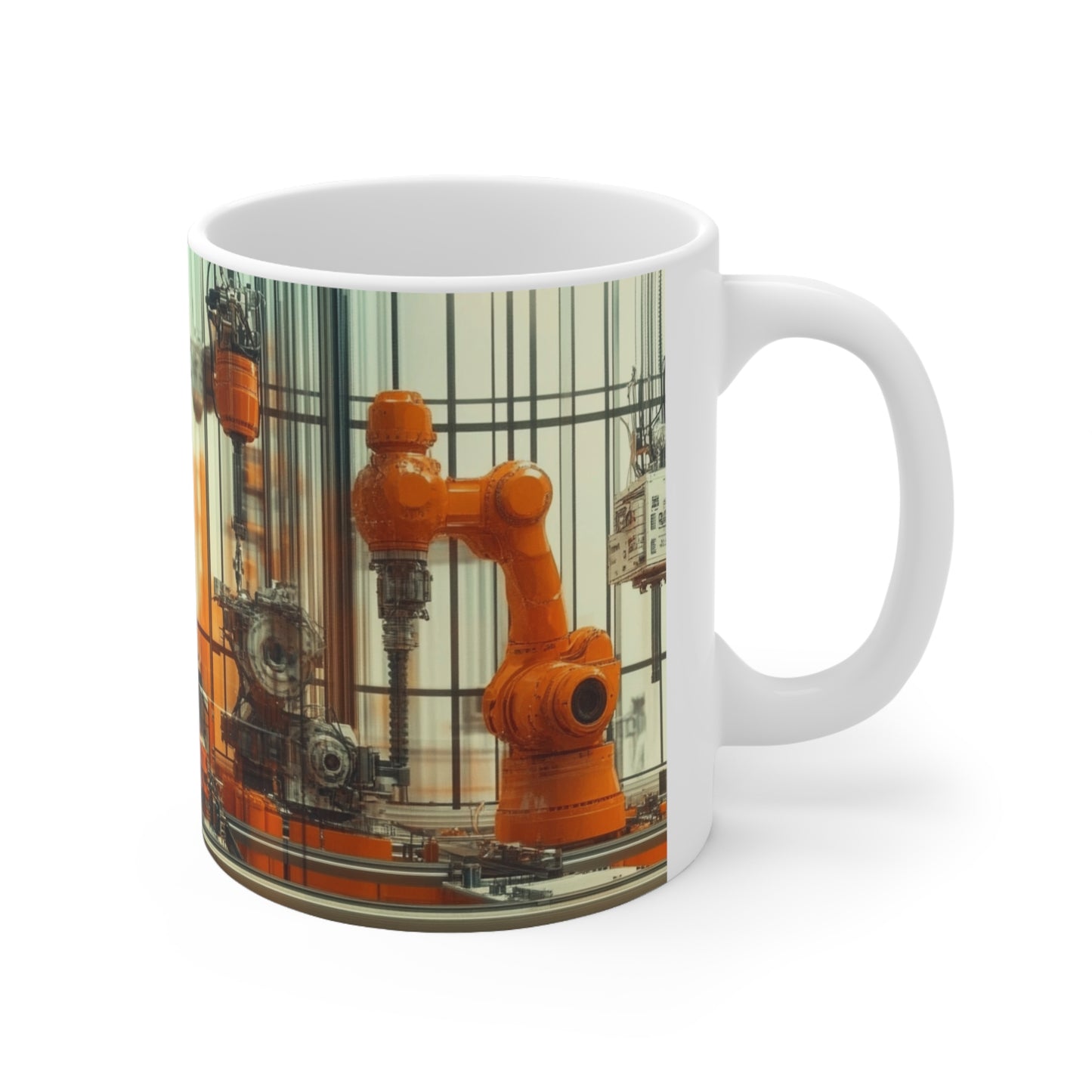 Robotic Industry Ceramic Coffee Cup, 11oz