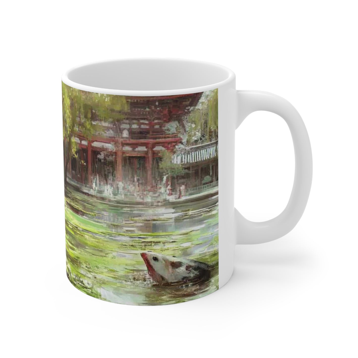 Asian Garden Ceramic Coffee Cup mug, 11oz