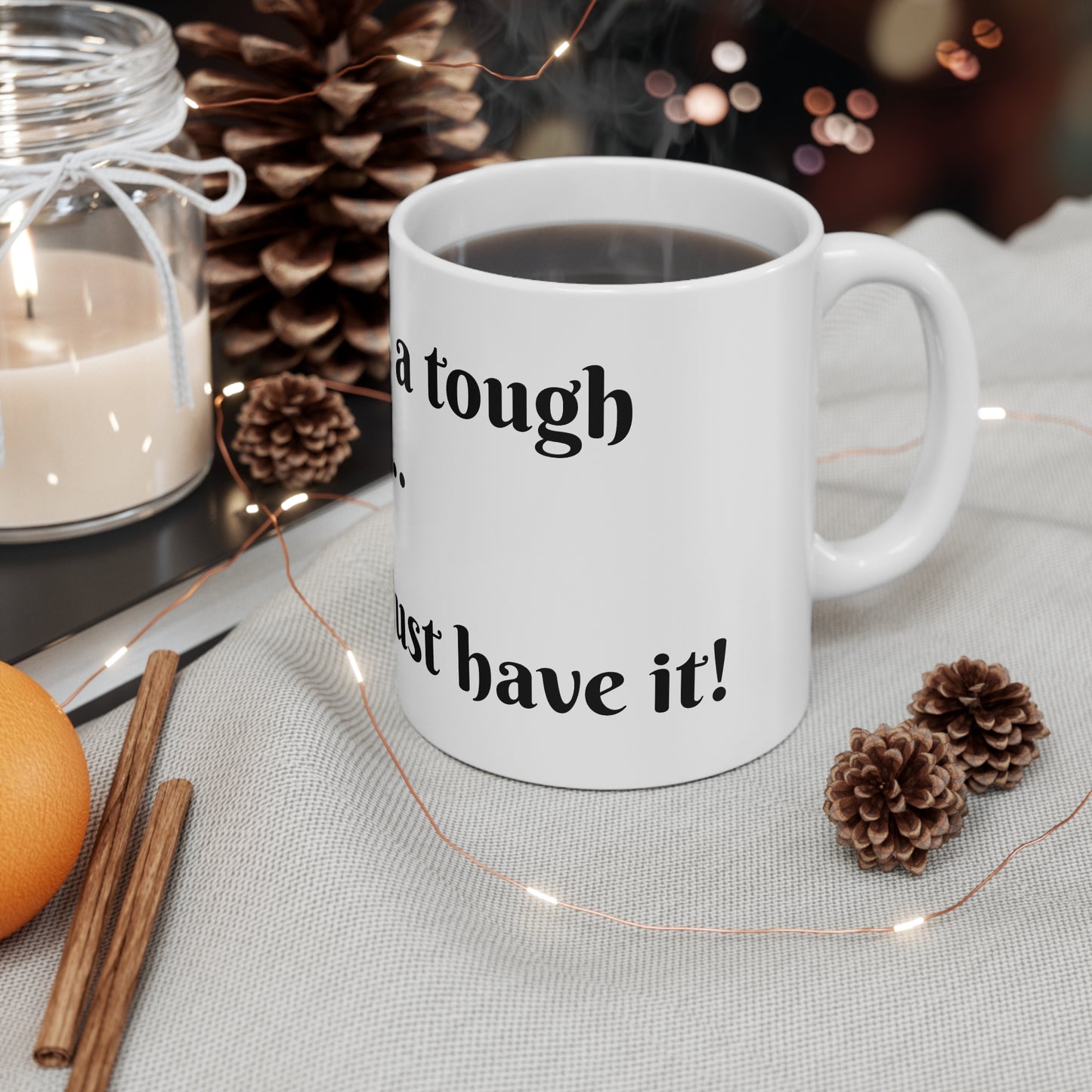 Tough Conversation Ceramic Coffee Cup & Mug, 11oz