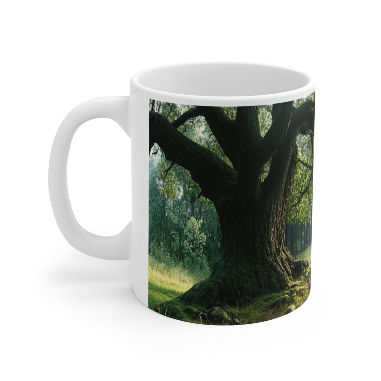 Wise Oak Ceramic Coffee Cups, 11oz, 15oz