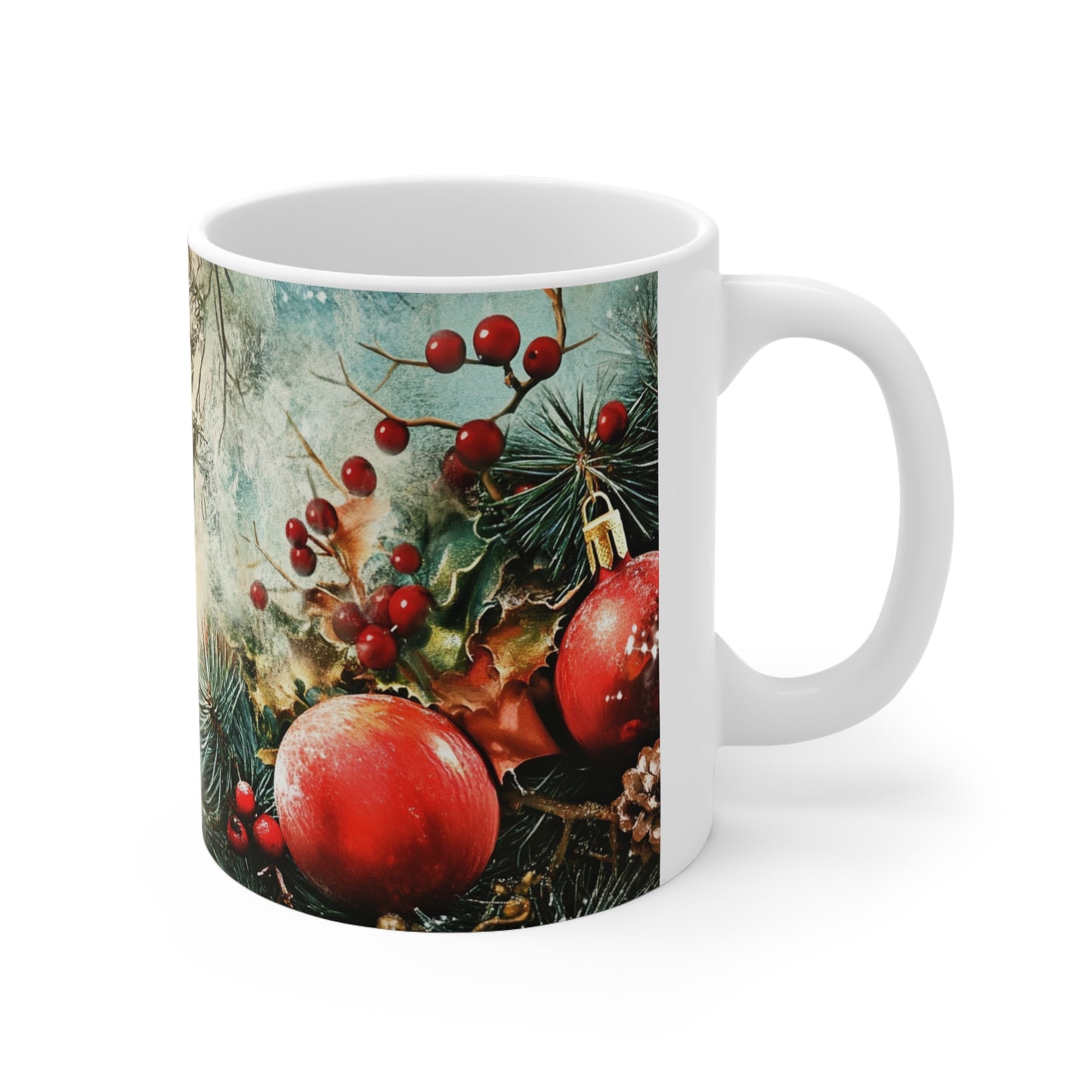 Holiday Season Ceramic Coffee Cup, 11oz