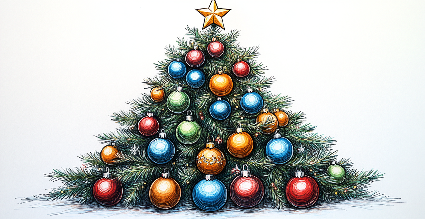 Cartoon Christmas Tree coffee cup mug Detail