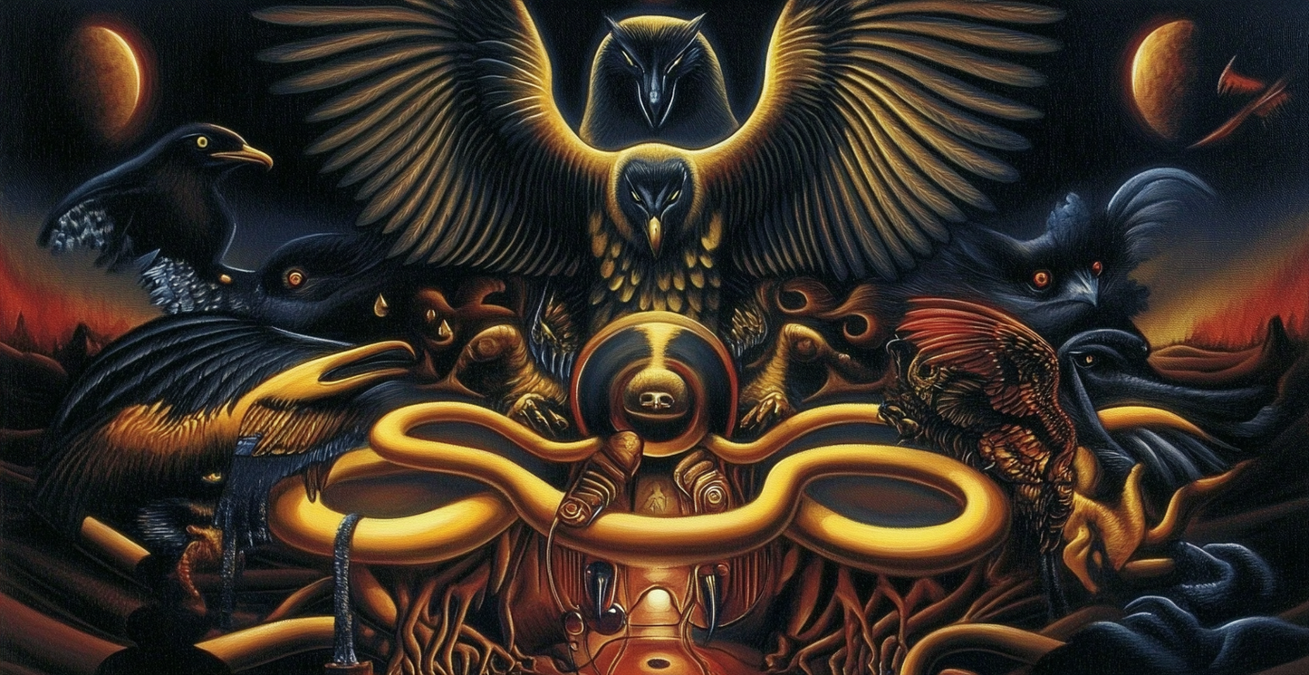 Avian Bird Art coffee cup mug Detail