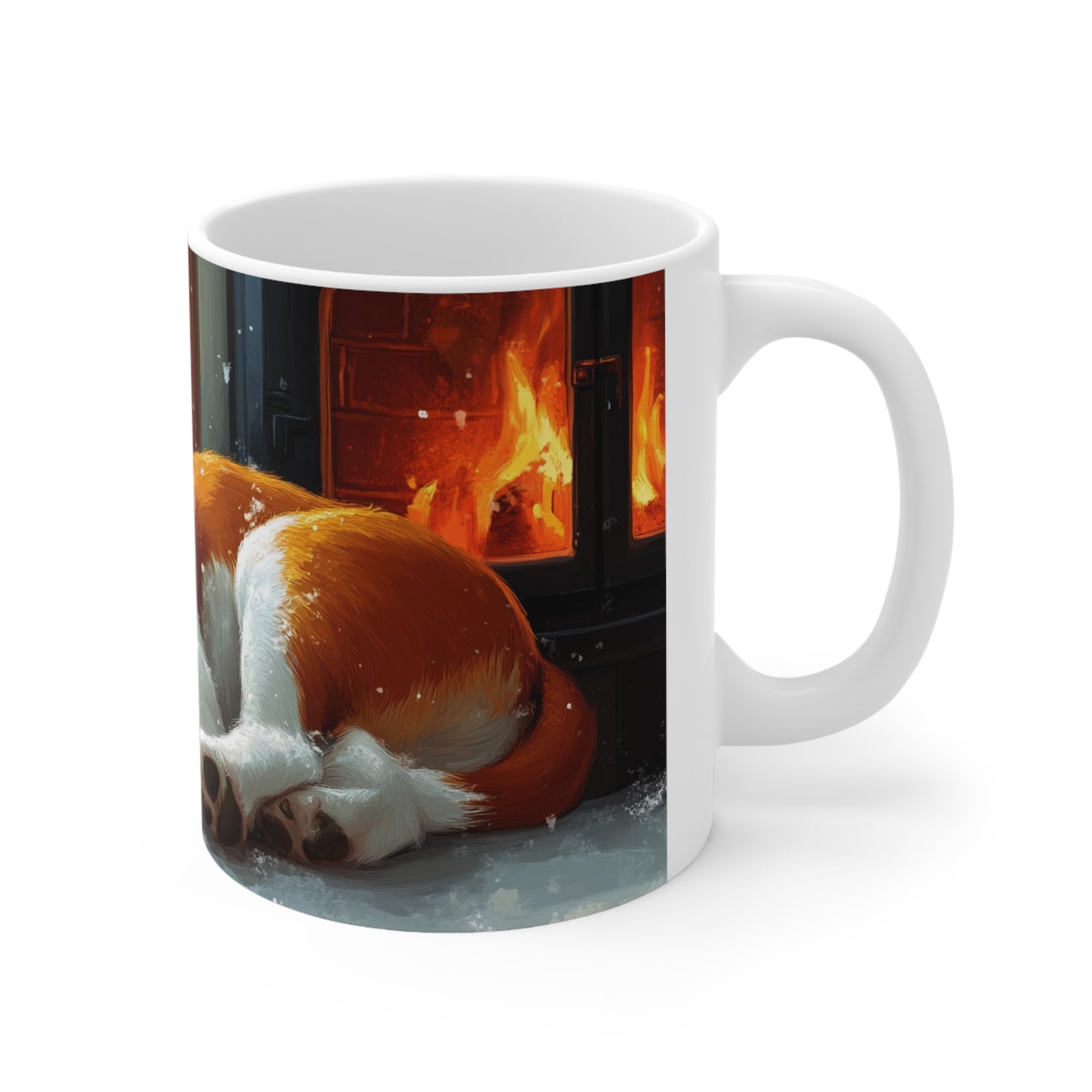 Sleeping Puppy Ceramic Coffee Cups, 11oz, 15oz