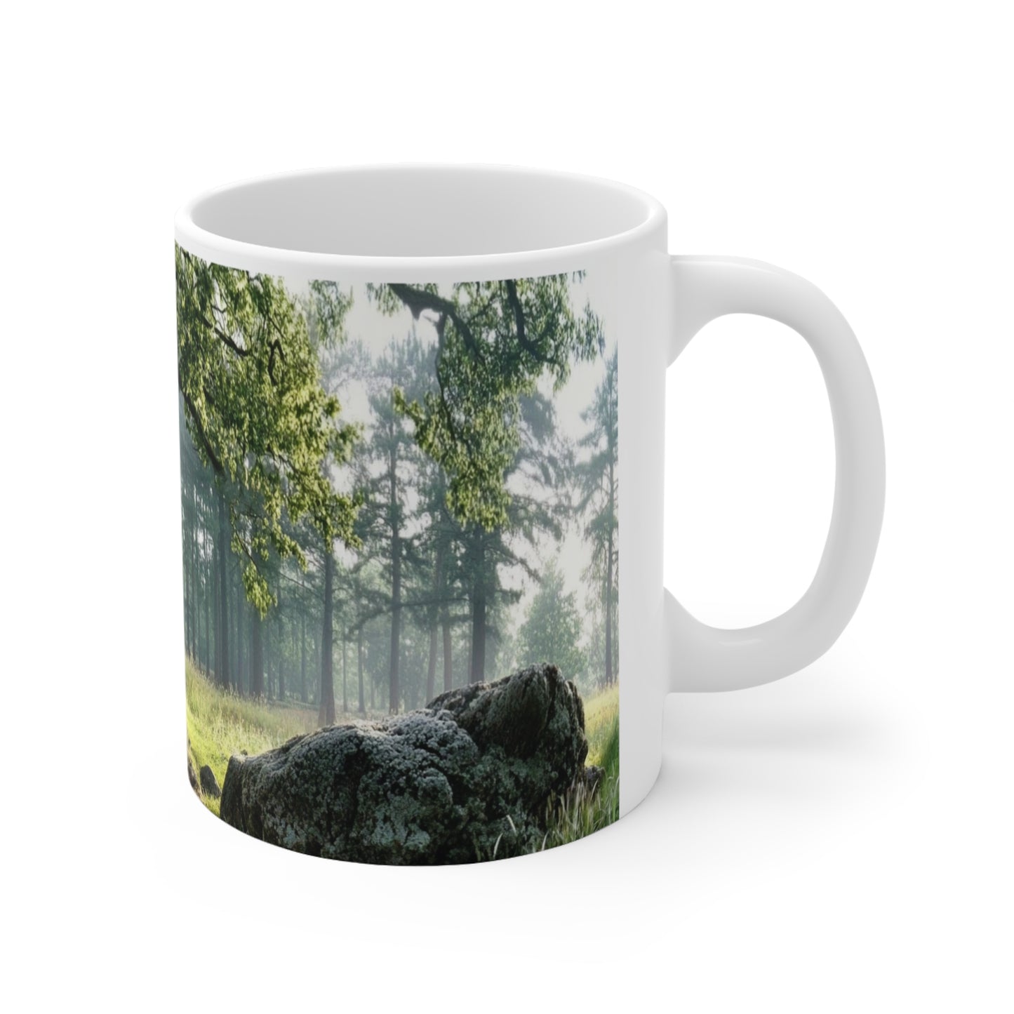 Wise Oak Ceramic Coffee Cups, 11oz, 15oz