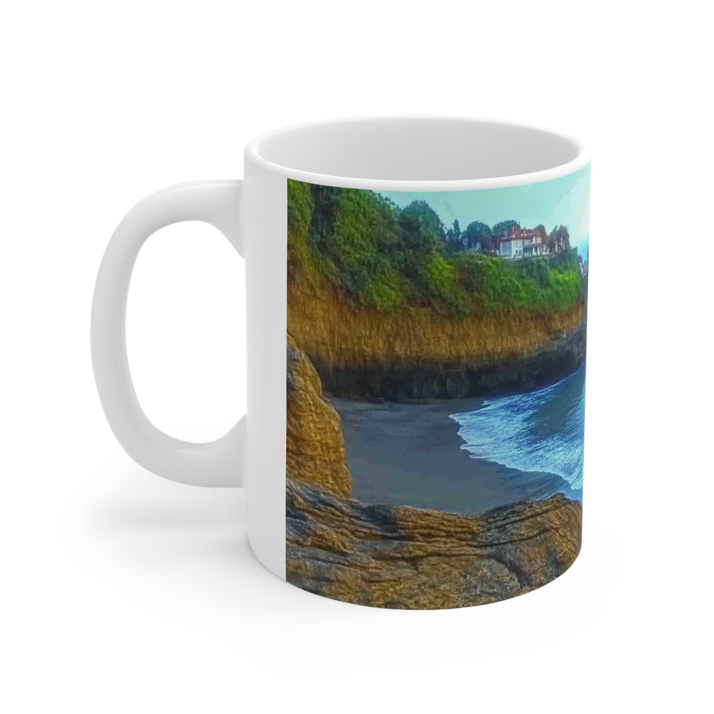 Coastal landscape Ceramic Coffee Cups, 11oz