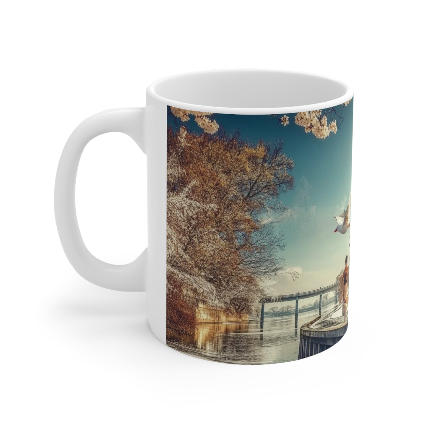 Japanese Culture Ceramic Coffee Cup mug, 11oz