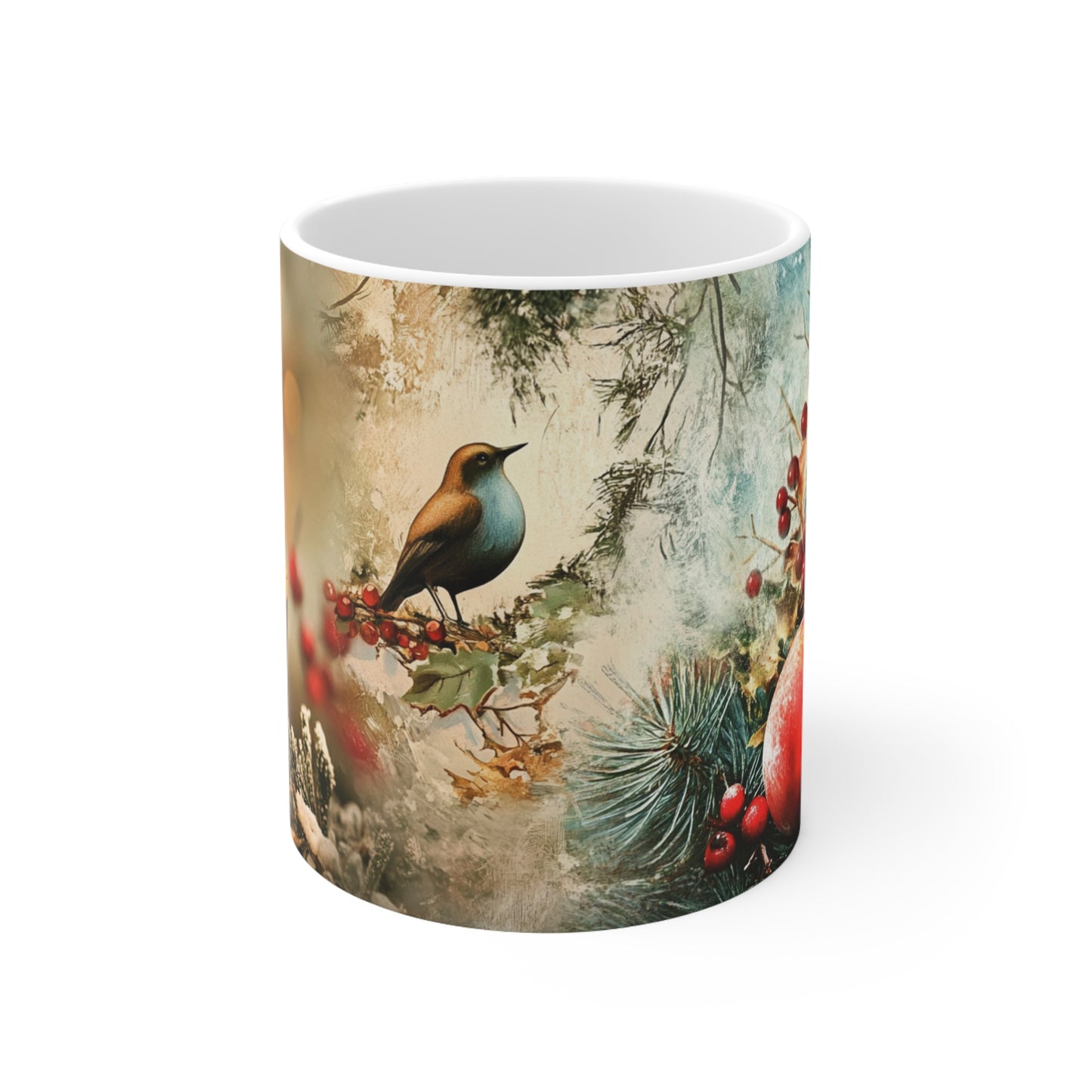 Holiday Season Ceramic Coffee Cup, 11oz